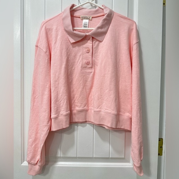 NWT L*Space “Livin’ is Easy” Pullover Sweater in Rose Quartz - Picture 1 of 9